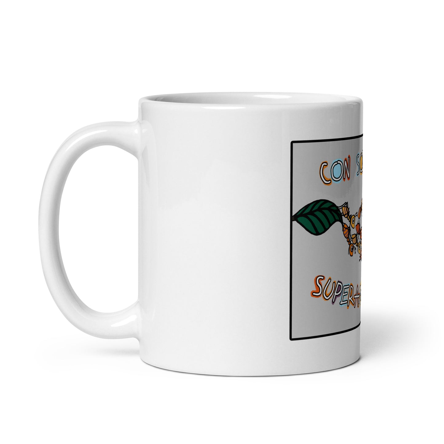 Con Solidaridad Superamos Todo, Animal Kingdom, White glossy mug