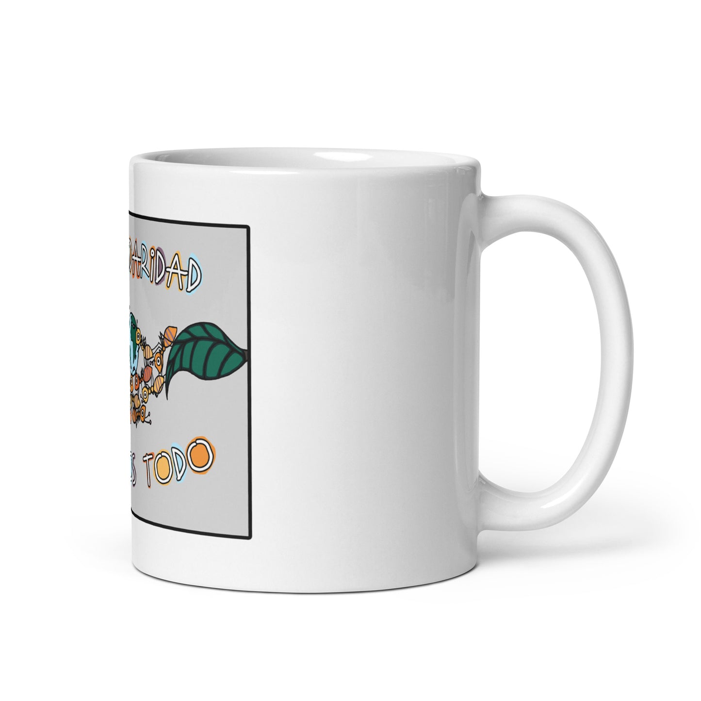 Con Solidaridad Superamos Todo, Animal Kingdom, White glossy mug
