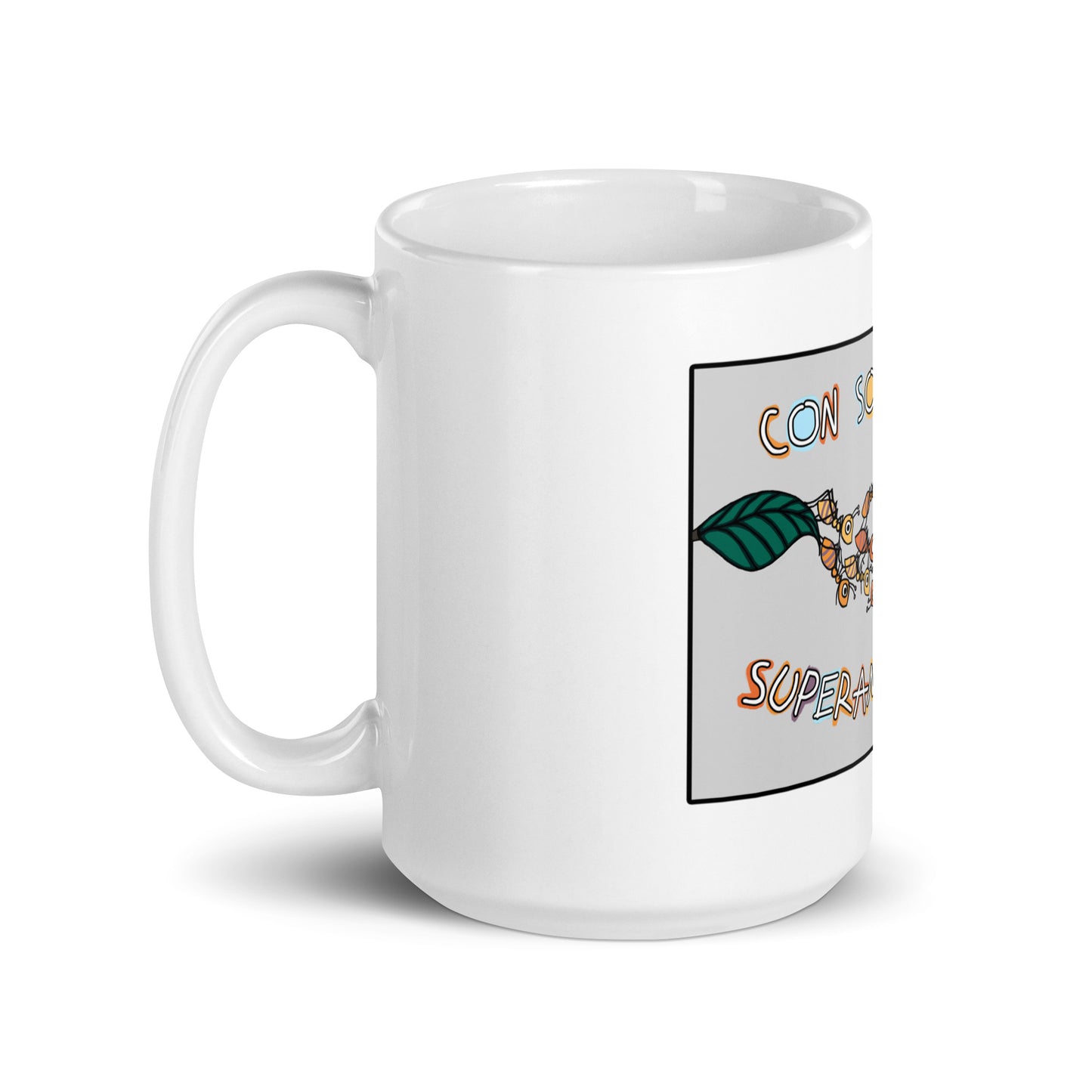 Con Solidaridad Superamos Todo, Animal Kingdom, White glossy mug