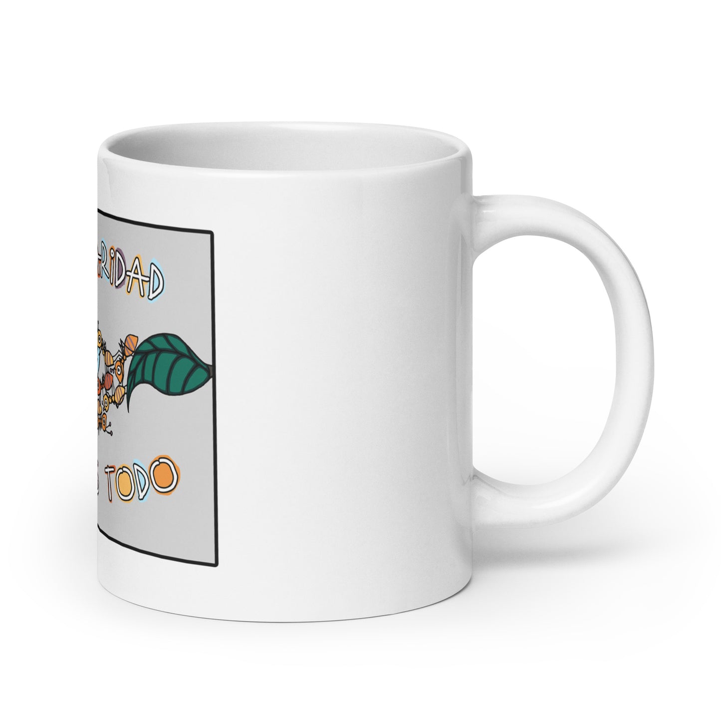 Con Solidaridad Superamos Todo, Animal Kingdom, White glossy mug
