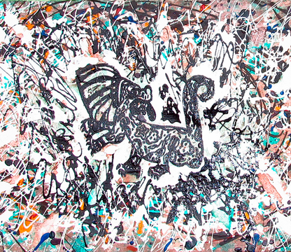 El Chamán, Acrylic on Canvas