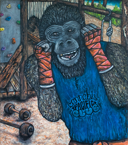 El Congo, Acrylic on Canvas, 62x64cm / 24.5x25in