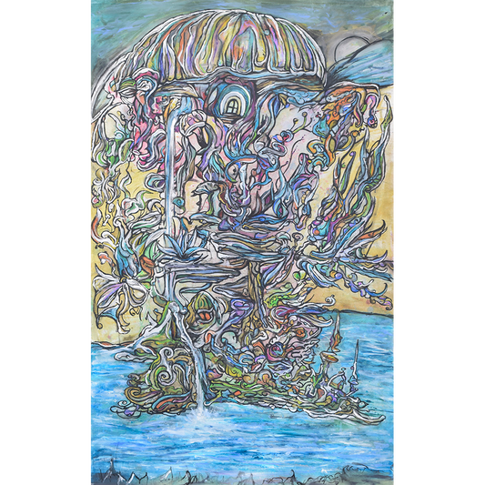 Mushland 4, Acrylic on Canvas, Size: 80x130cm / 31.5x51in