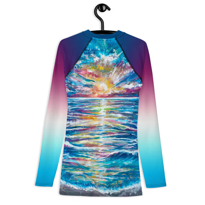 Abstract Sunset, Men's Rash Guard