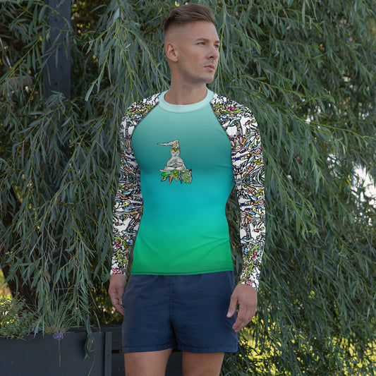 Baby Buddha, Men's Rash Guard