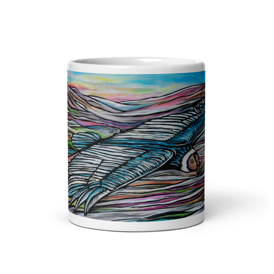 Condor, Animal Kingdom, White glossy mug